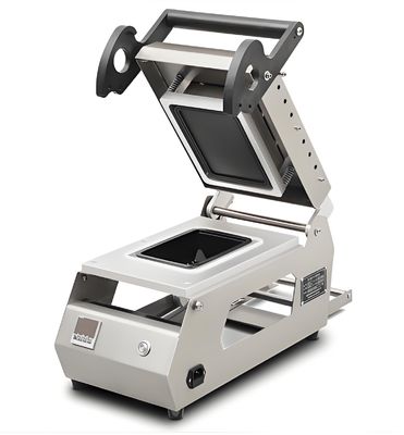 Compact Tabletop Tray Sealing Machine with Adjustable Temperature Control Ergonomic Handle and CE Certification