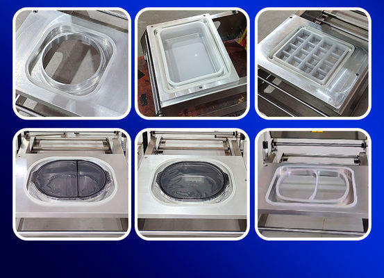 304 Stainless Steel Manual Heat Sealer Machine with Adjustable Temperature CE Certified for Food Tray Sealing