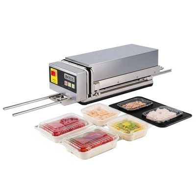 Customizable Manual Sealer Machine with Adjustable Temperature Control and Ergonomic Handle for Food Trays