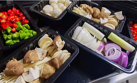 Plastic Material Tray Electric Ordinary Packing DF280YT Semi-Automatic Fast Food Box/Tray Sealer