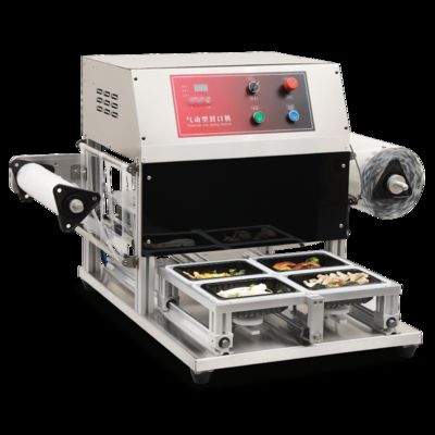 Fully Automatic  Pneumatic Tray Sealing Machine CH-QF430T-S with Food Grade Stainless Steel and 6061 Anodized Aluminum Mold for Fresh Food Packaging