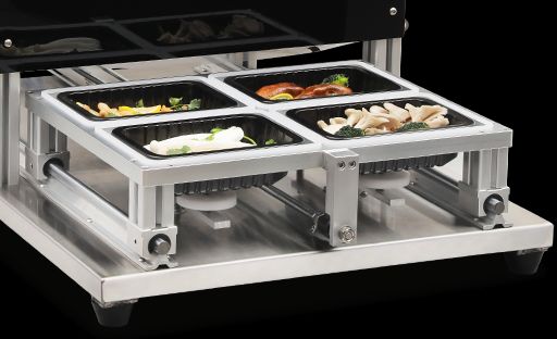 Factory Supply CUSTOMIZED QF430T-S Takeaway Fast Food Vegetable Lock Fresh Box Sealing Packaging Machine