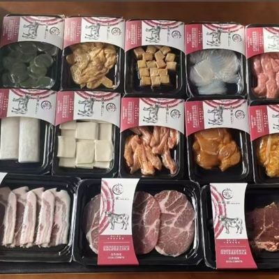 Touchscreen Control Hand Pressed Plastic Tray Vacuum Skin Sealing Machine DQ320VST with Food Grade 304 Stainless Steel