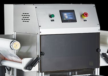 Factory Direct Sale Automatic Vertical Vacuum Skin Sealing Machine DQ330VSL Food Seafood Meat Food Container Sealing Machine