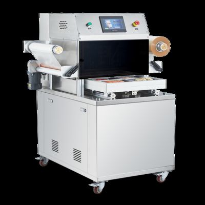 Factory Supply Customized Automatic Vertical Body Vacuum Skin Sealing Machine  DQ480VSL Food Tray Sealing Machine