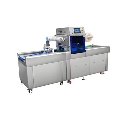 Automatic Continuous Vacuum Skin Displacement Chain Plastic Tray Sealer DQ730AT-V High Quality Tray Sealer Machine
