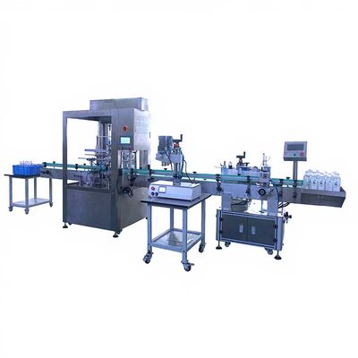 Customized Fully Automatic Four Head Red Wine Lamp Inspection and Filling Machine CH-400 Liquid Filling and Labeling