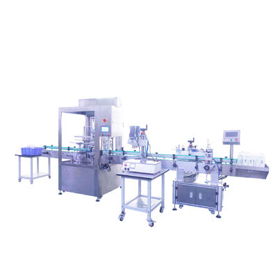 Customized Fully Automatic Four Head Filling and Capping Pure Mineral Water Self Flowing Liquid Filling Production Line CH-GZ002