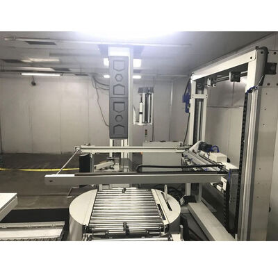 CHIC Electric Fully Automatic OnlineTop-Cover Stretch Film Pallet Wrapping Machine with Motor & PLC for Food Beverage Packaging