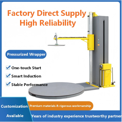 CHIC Manufacturer Intelligent Pressurized Pre-stretch Top-Press Automatic Electric Driven Pallet Strapping Machines Strap