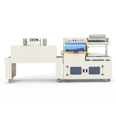 Fully Automatic High-Speed L-Type Sealing Cutting Heat Shrink Wrapping Machine PLC-Controlled Food Cartons Cans Tableware