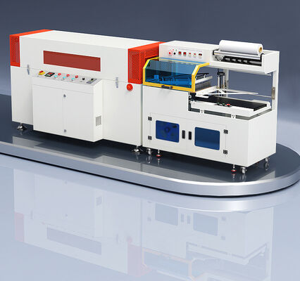 Fully Automatic High-Speed L-Type Sealing Cutting Heat Shrink Wrapping Machine PLC-Controlled Food Cartons Cans Tableware